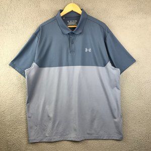 Under Armour Performance‎ Polo Shirt Golf Short Sleeve Stretch Mens Size XXL